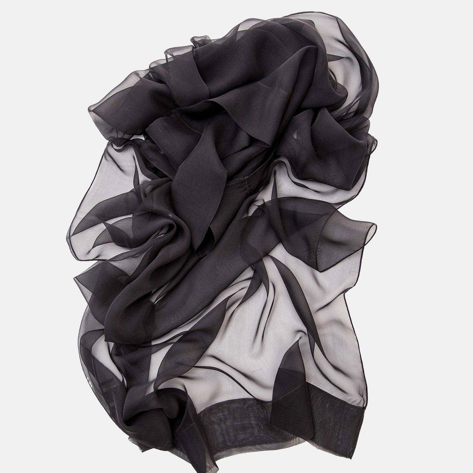 Elizabetta Made in Italy USA – wholesale Scarf – Women's – Carmen - Silk Scarf/Shawl - Black3