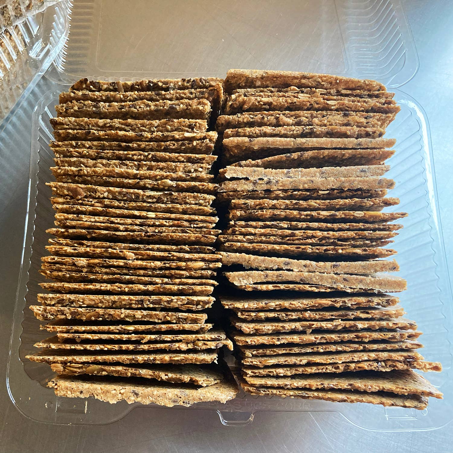 Norwegian Baked - Venta al por mayor Crackers - Knekkebrød/Crispbread a granel de 2.5 libras, hojuelas de sal marina orgánicas3