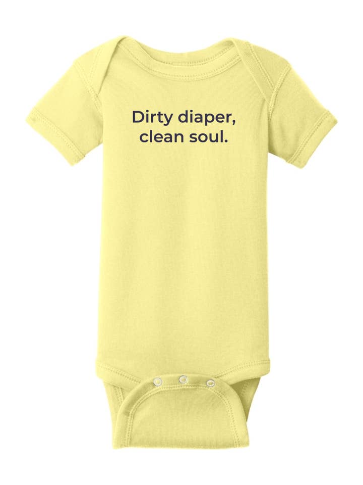 Sock Religious - Wholesale Bodysuit (Non-Footed) - Baby - Dirty Diaper, Clean Soul Onesie3