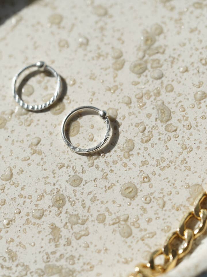 Nose Ring with Hammered Cut for wholesale by Urbiana