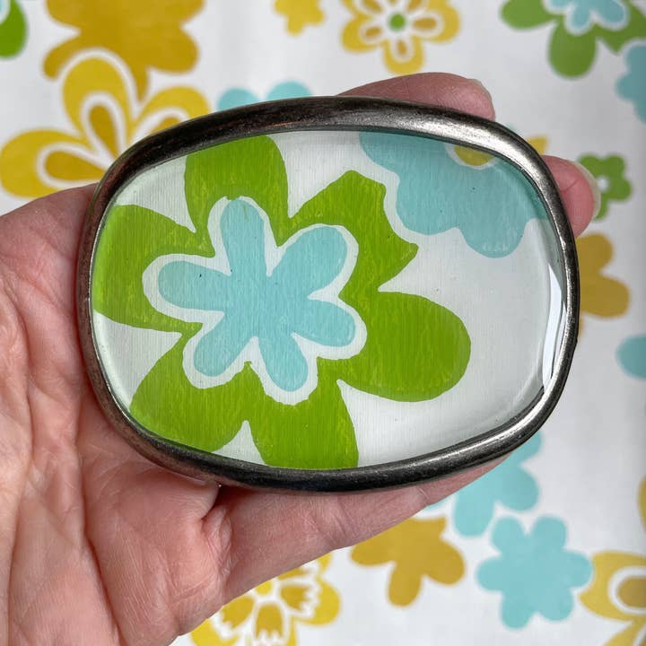 joeyfivecents – wholesale Bältesspänne - Dam – Bältespänne, mod - 70-talsinspirerat, retrofunkiga blommor1