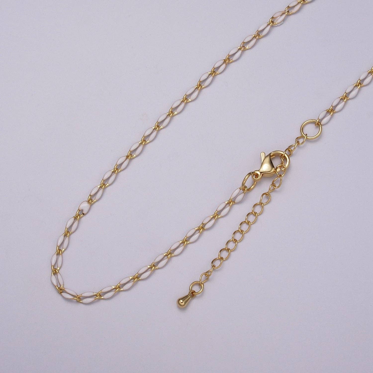 Aim Eternal - Wholesale Link & Chain Necklace - Enamel Gold Filled Colored Chain 2.9mm width Colorful Chain,9