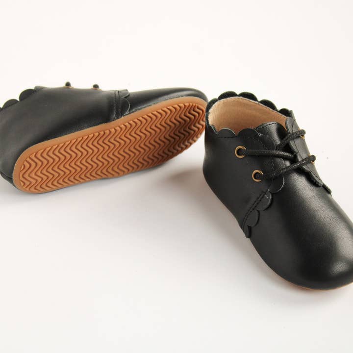 Botinhas de couro preto por atacado de forEver baby+kids