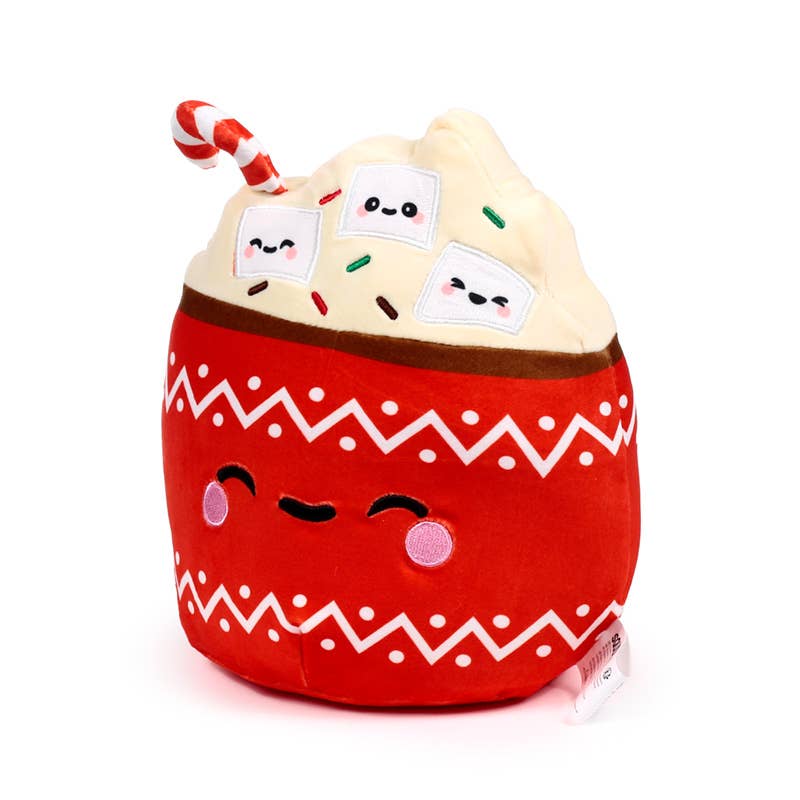 Puckator EU - Wholesale Travel Pillow - Squidglys Aspen the Hot Chocolate Foodiemals Plush Toy3