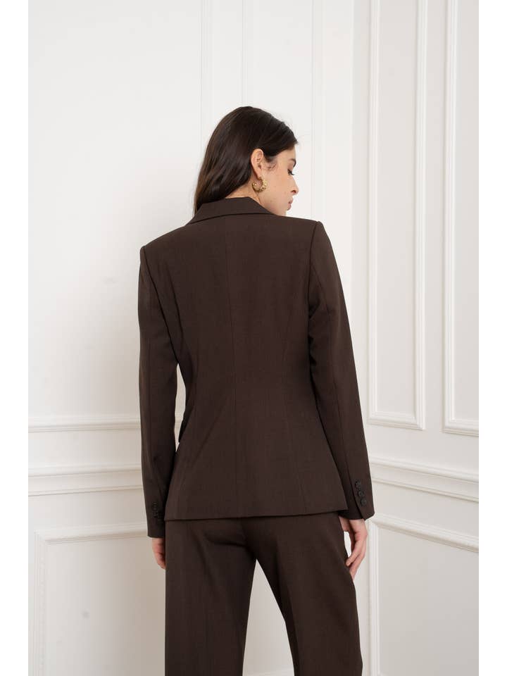 Attentif Paris - Wholesale Kostuumjas - Dames - Heather getailleerde damesblazer96