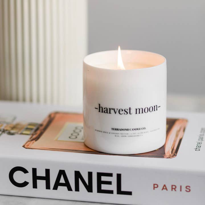 Vela de Soja Abóbora Especiarias | Frasco Cerâmico + Box | 11 oz por atacado de Terradomi Candle Co.