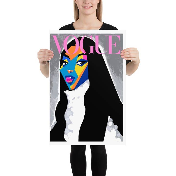 Quincy Ray - Wholesale Art Print - Vogue Cover Naomi Campbell Print