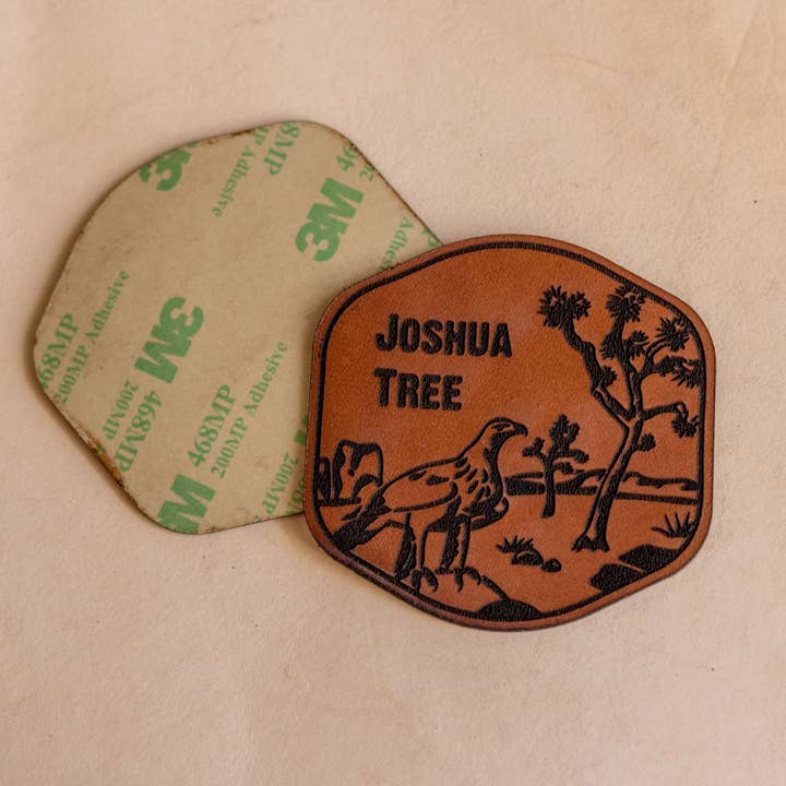 Kc Laser Co - Wholesale Sticker - Custom Leather 3" Stickers with Your Logo2