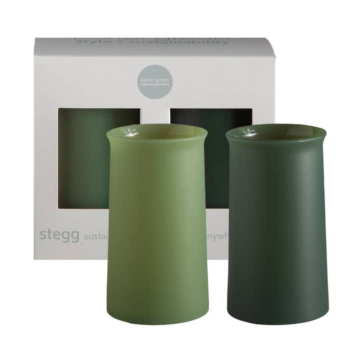 sage + olive | stegg | silicone unbreakable highball glasses for wholesale by Porter Green | USA