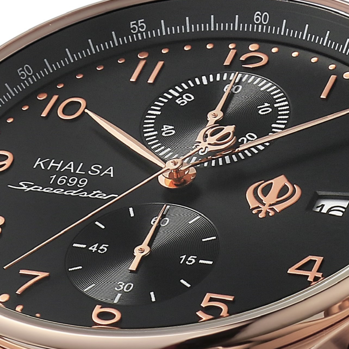 Khalsa 1699 watches - Wholesale Wrist watch – Men's - Midnight Black Speedster5