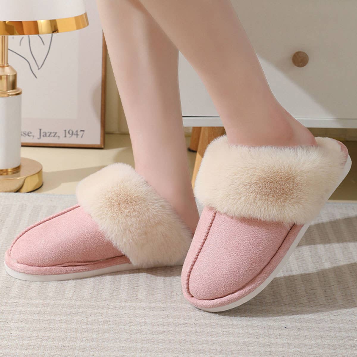 ACCITY - Wholesale Slippers - Women's - Fluffy Cozy Warm Soft House Slippers_CWSHS025312