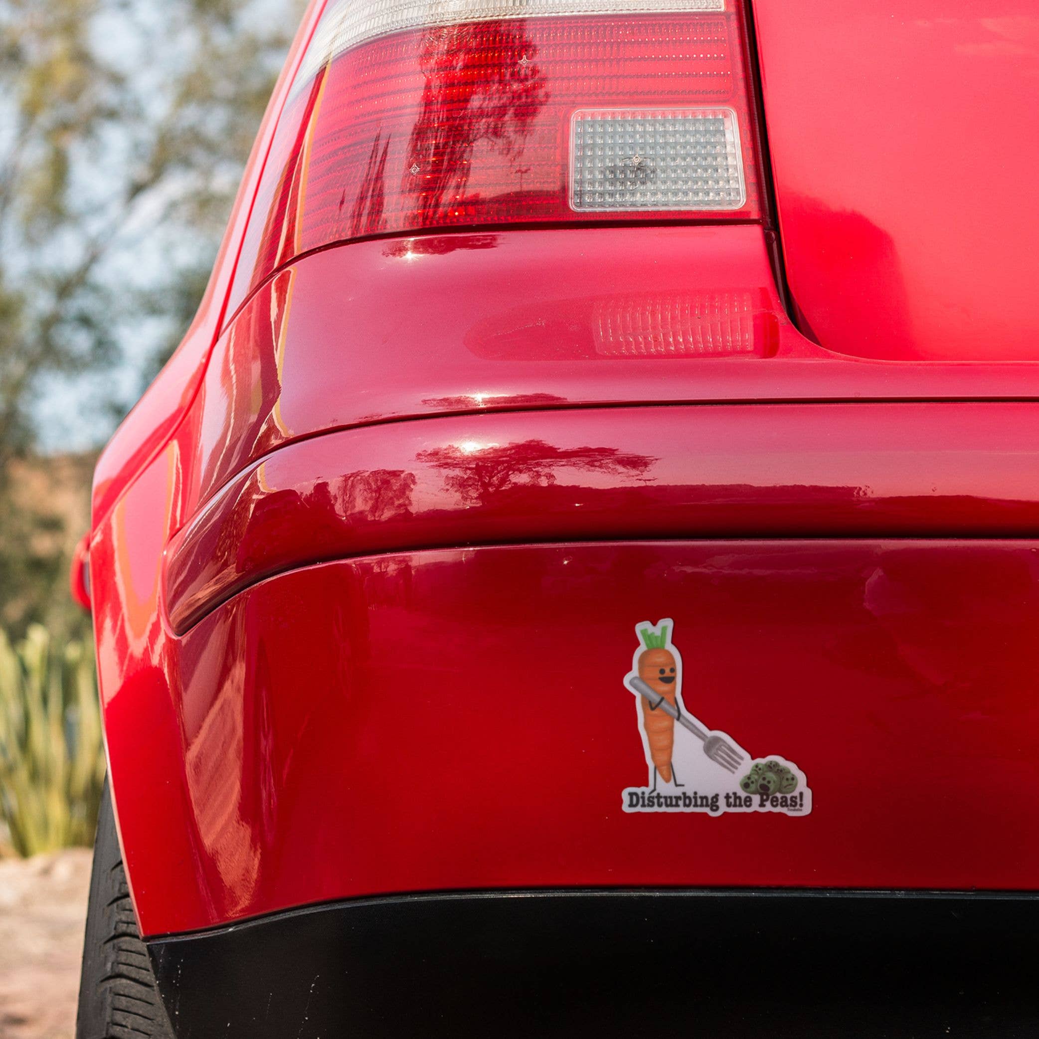 Punaballoo – wholesale Klistermärke – Ärter och morötter klistermärken – 3" vinyl, vattentäta & matta3