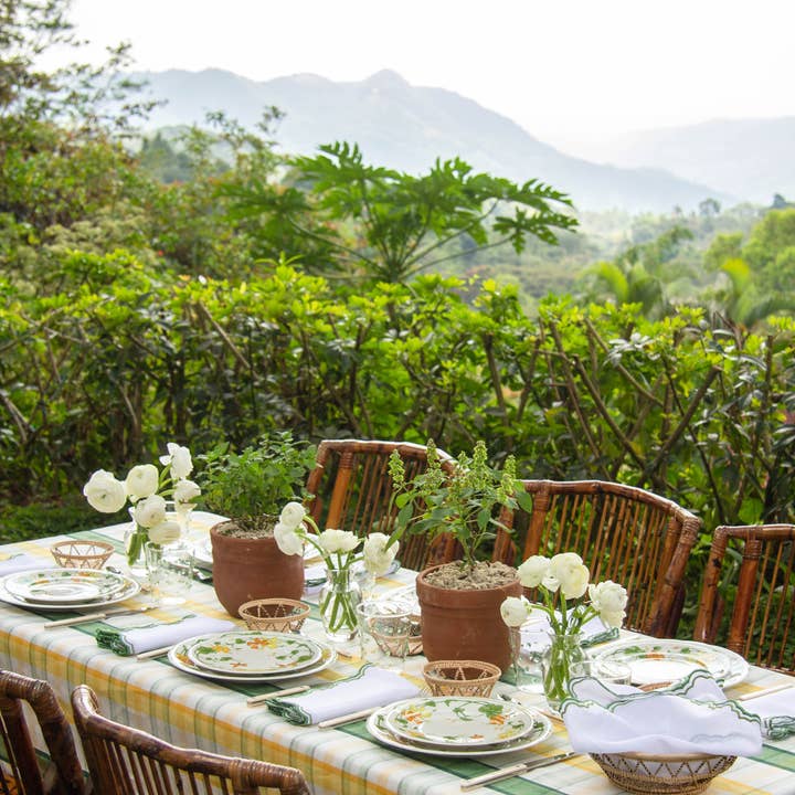 ESENCIAL HOGAR - Wholesale Tablecloth - Multicolor Plaid Rectangular Tablecloth2