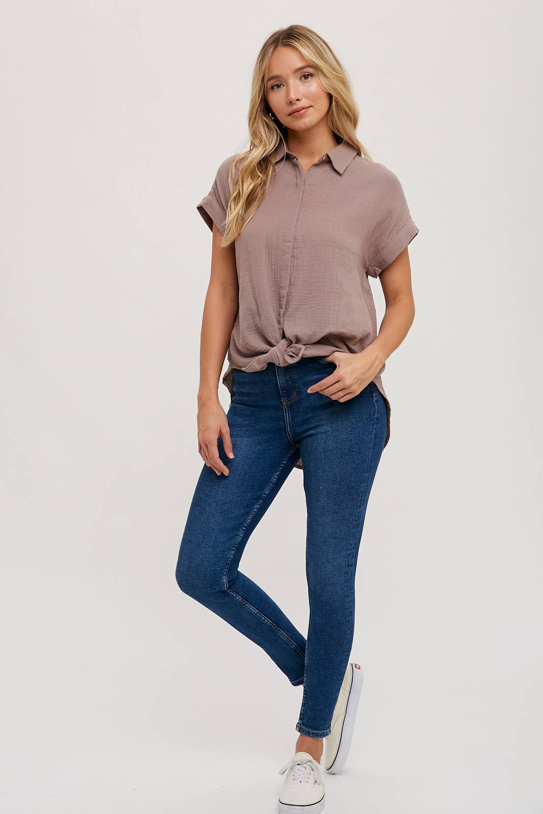 Bluivy – Großhandel Hemd mit Button-down-Kragen – Damen – Essentielles Baumwollhemd mit Knopfleiste61