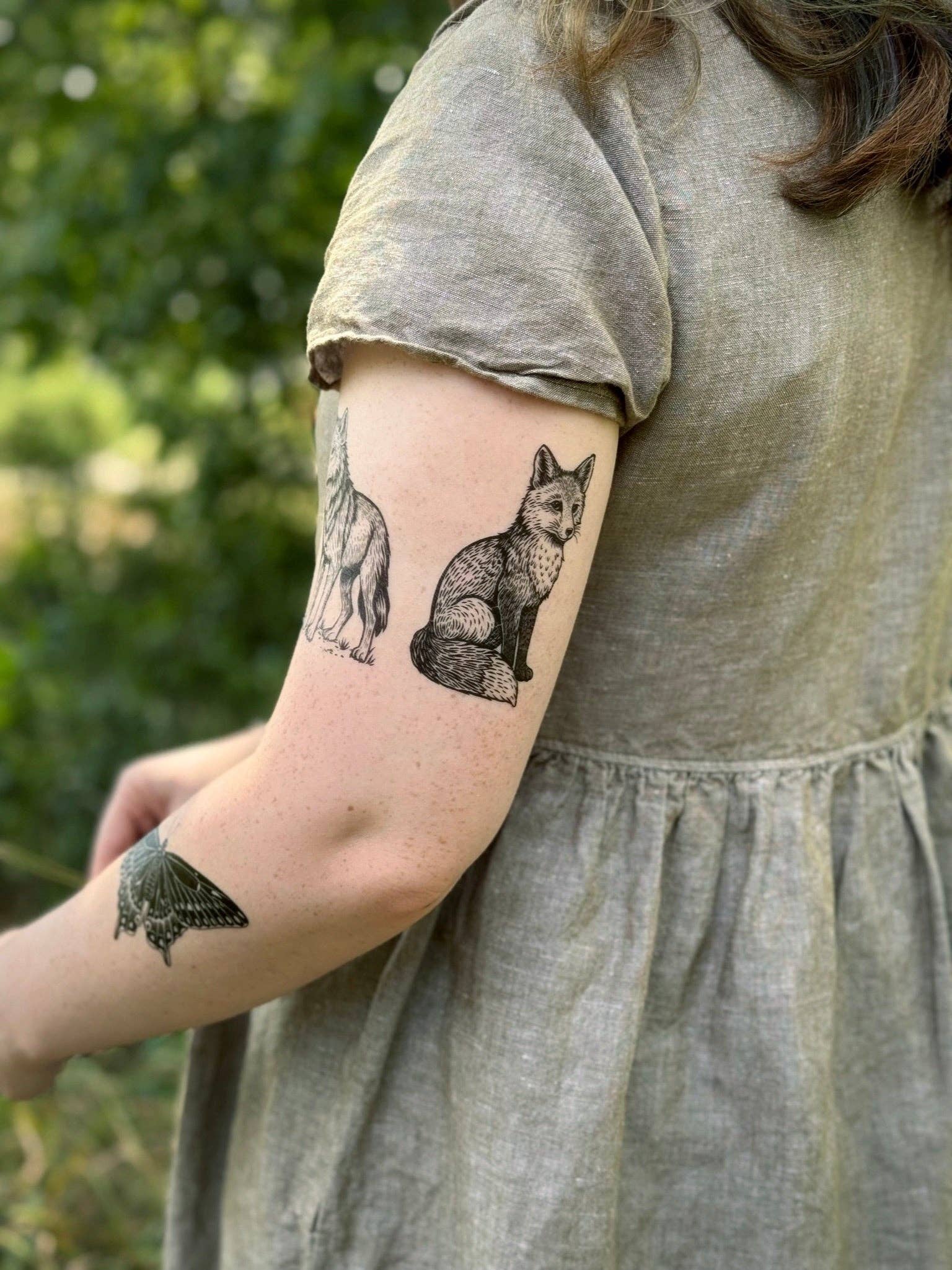 NatureTats - Wholesale Temporary Tattoo - Fox Temporary Tattoo3