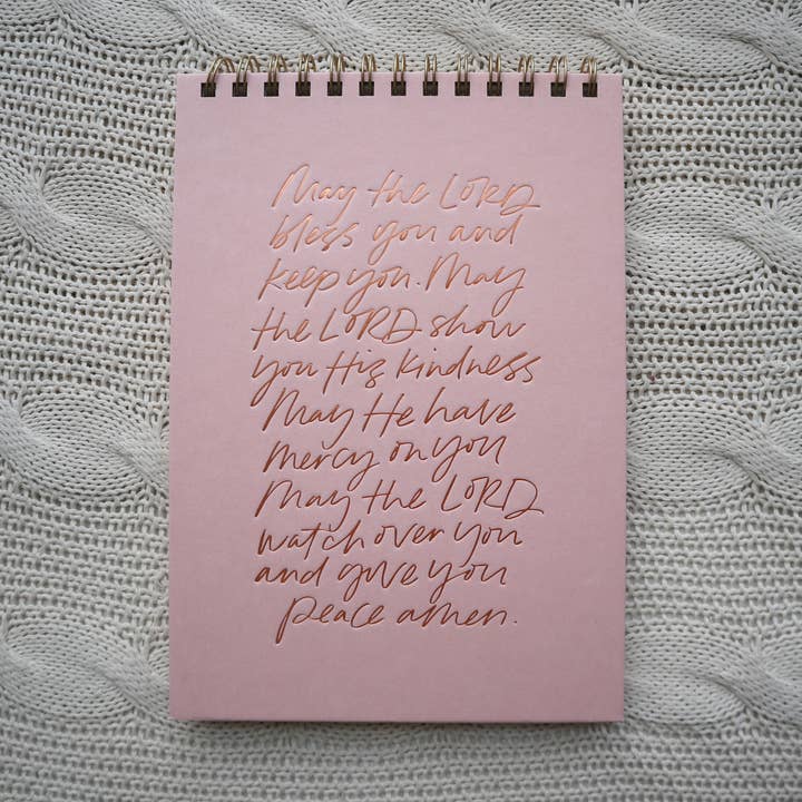 Margot + Co. - Wholesale Notebook - May The Lord Bless You Letterpress Notebook5