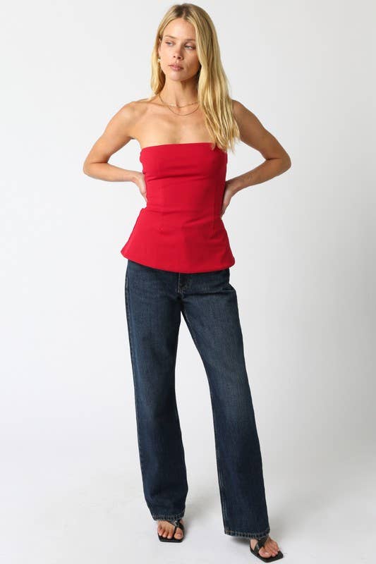 Olivaceous - Wholesale Blouse - Women's - Adela Tube Top3