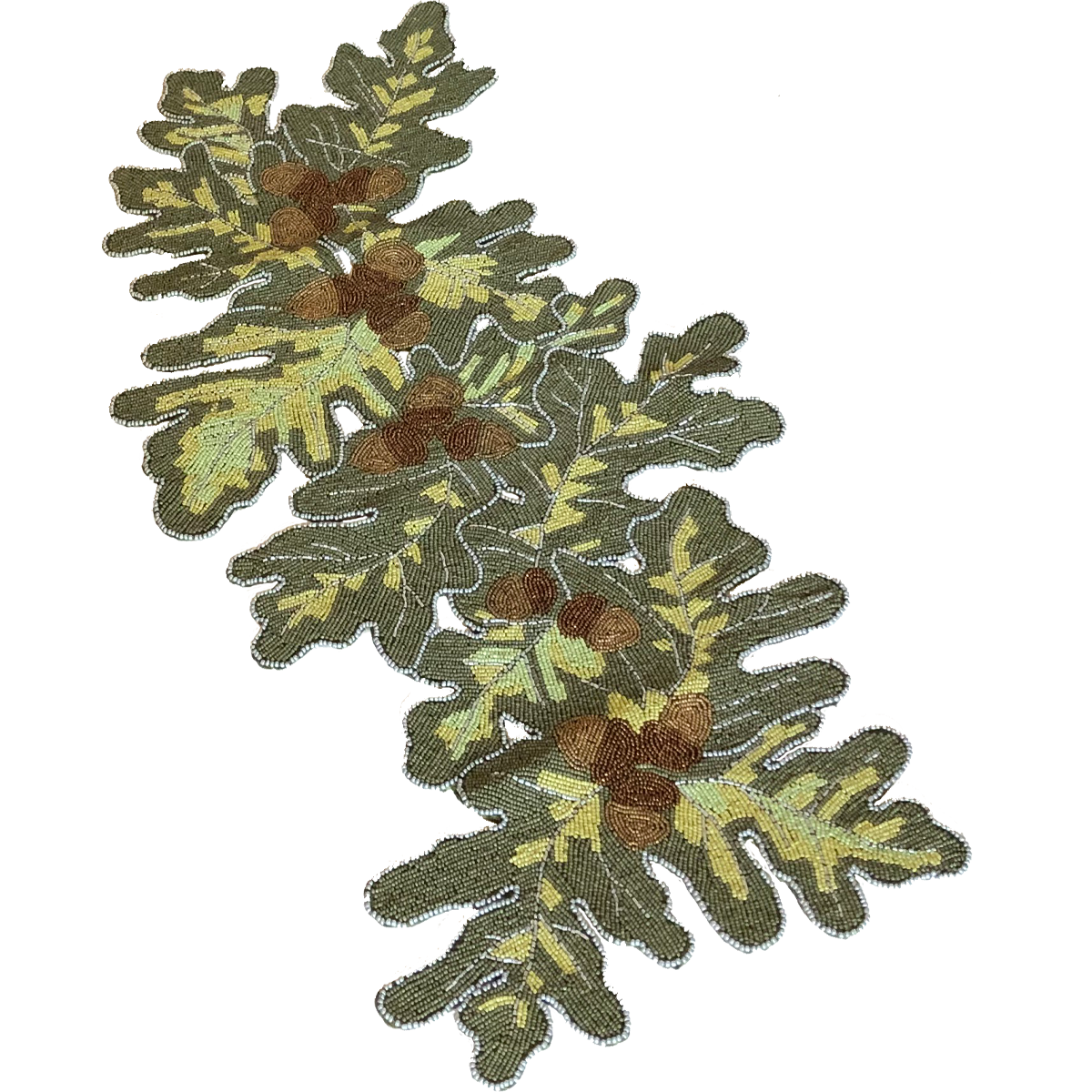 Golden Hill Studio - Wholesale Table Runner - Acorn Beaded Table Runner0