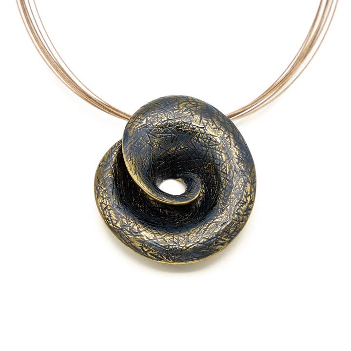 Spiral snail necklace for wholesale by KLK