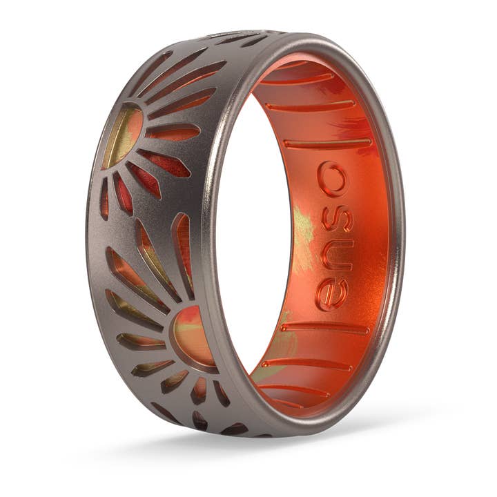 Etched Silicone Ring - Sunshine for wholesale by Enso Rings