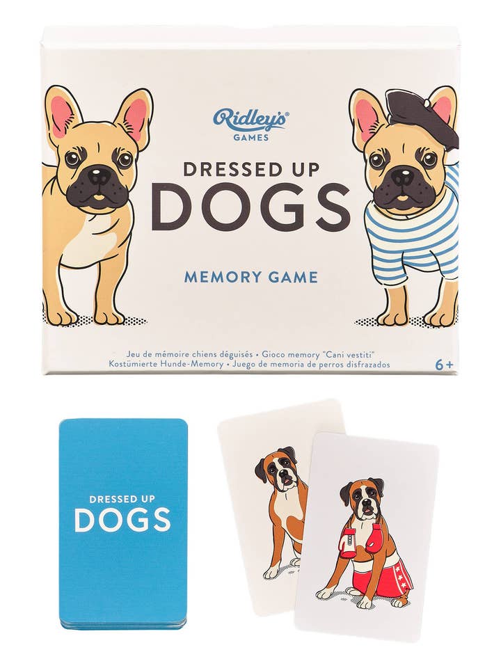 Dressed Up Dogs Memory Game for wholesale by Chronicle Books