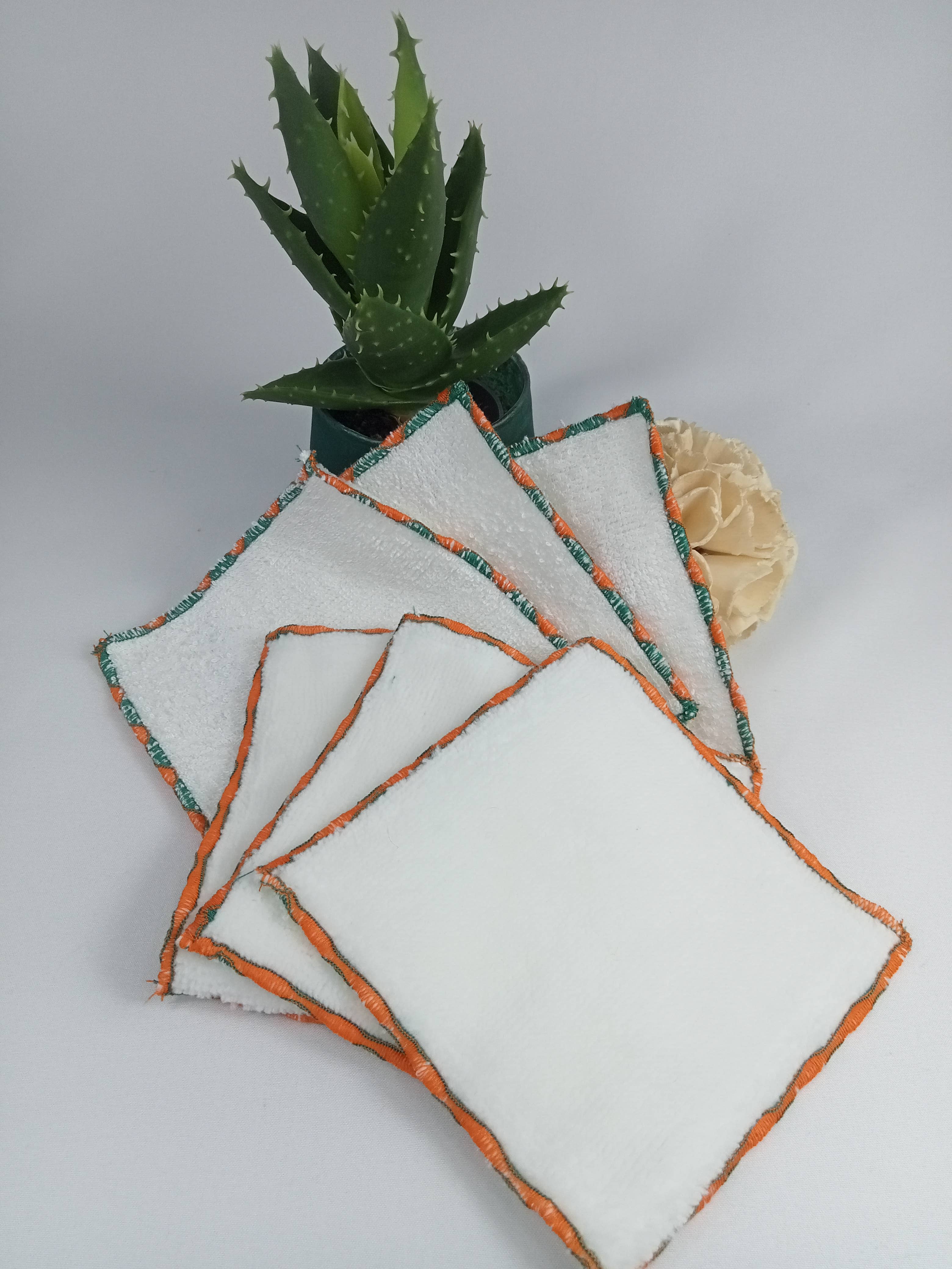 ZHENZHI – Großhandel Wattepad – Doppelseitige Bambustücher, 6 Stück10