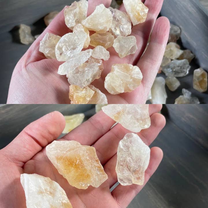Citrine Rough Stones – 1LB Bulk Lot for Resale for wholesale by Keystone Crystals