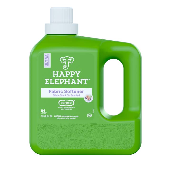 Fabric Softener (White Tea & Fig) - 64 Fl Oz | 64 Loads for wholesale by Happy Elephant