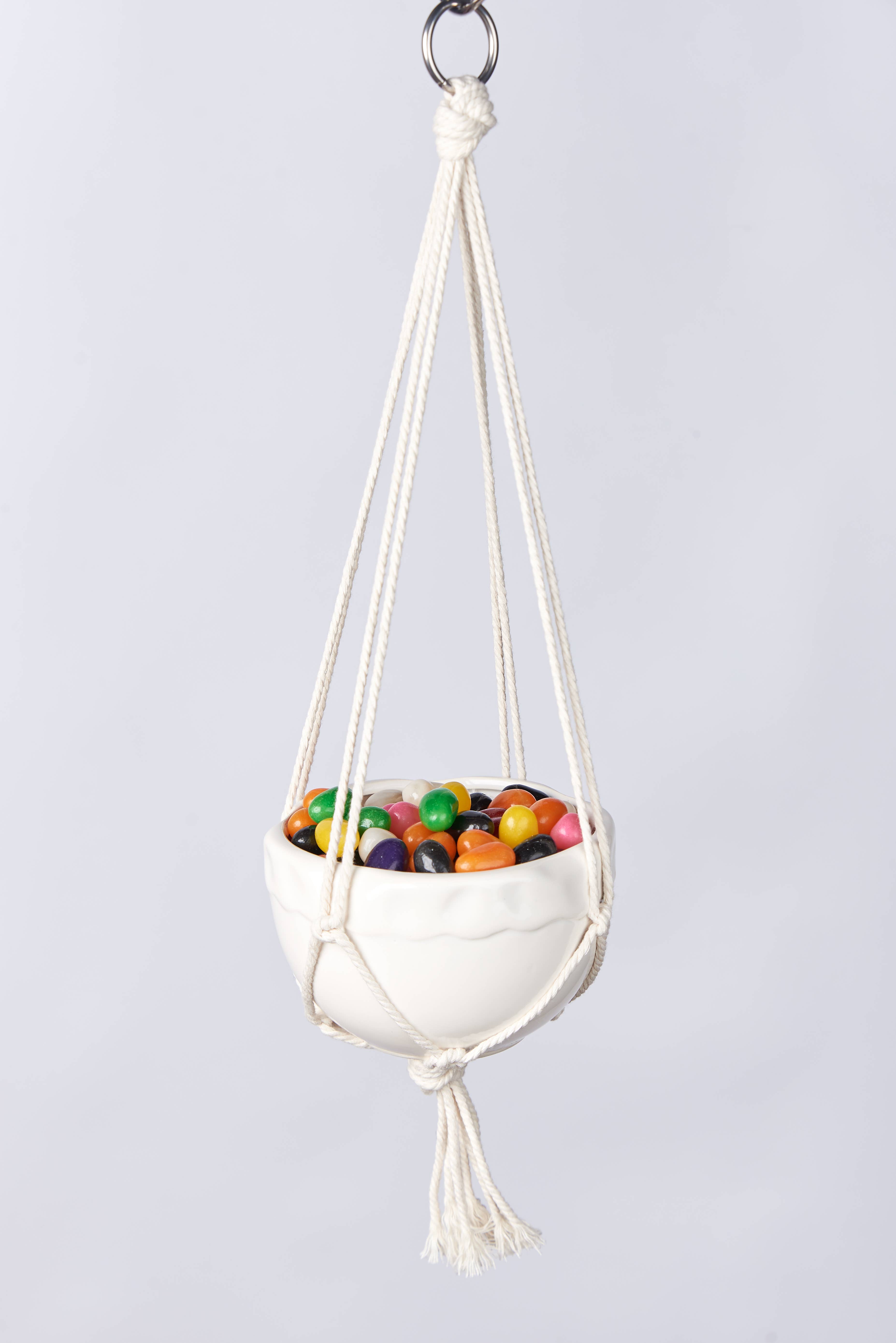 Primitive Planters - Wholesale Hanging Planter - 18" Cotton Mini- Natural2