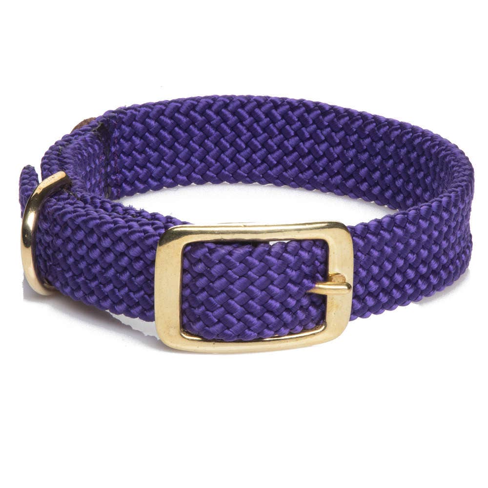 Mendota Pet - Wholesale Pet Collar - Dog - Double Braid Jr Collars - 9/16" width w/Brass Hardware3