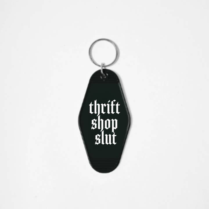 Wickedly Divine Shop - Vente Porte-clés – femme - Accessoire gothique amusant, porte-clés de motel, friperie, salope
