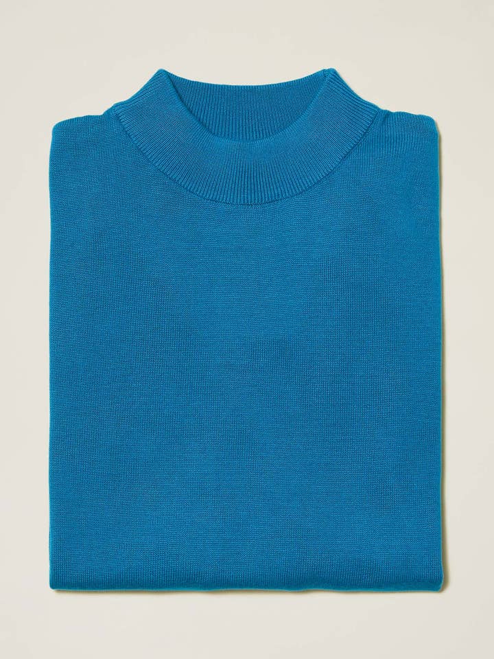 Inserch - Wholesale Knit Sweater - Men's - Cotton Blend Mock Neck Sweater — Purple, Blues & Greens7