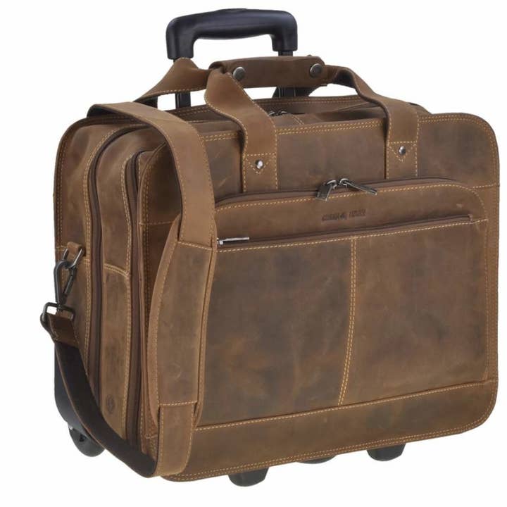 Vintage Business Trolley Leather for wholesale by Globe Trott-Air