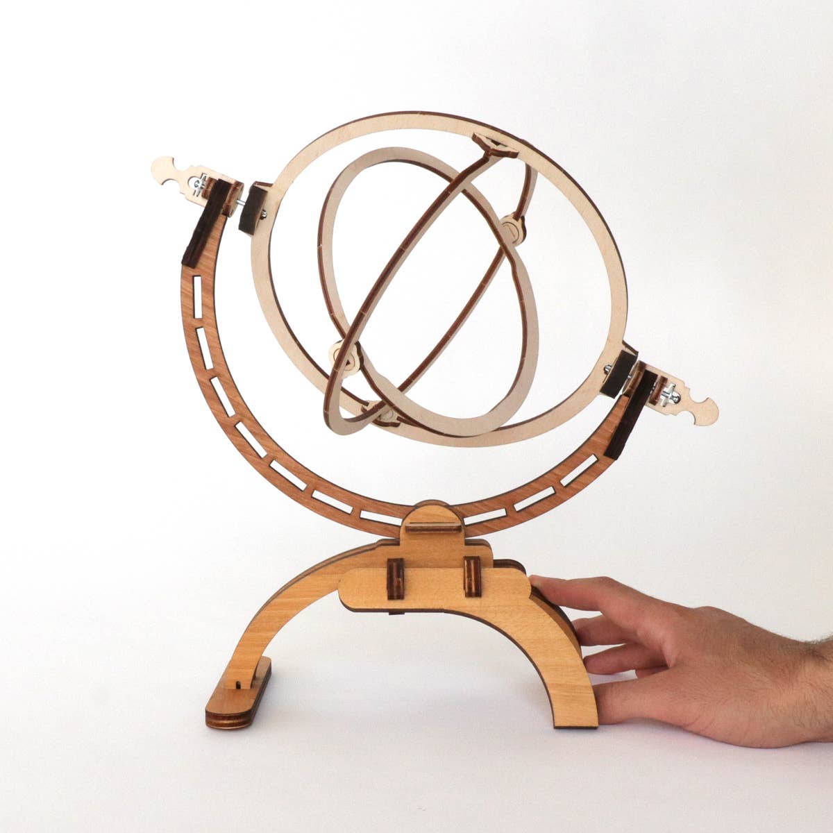 Dahimo - Vente Kit de bricolage - Suspension à Anneaux Leonardiana - Modèle en bois7