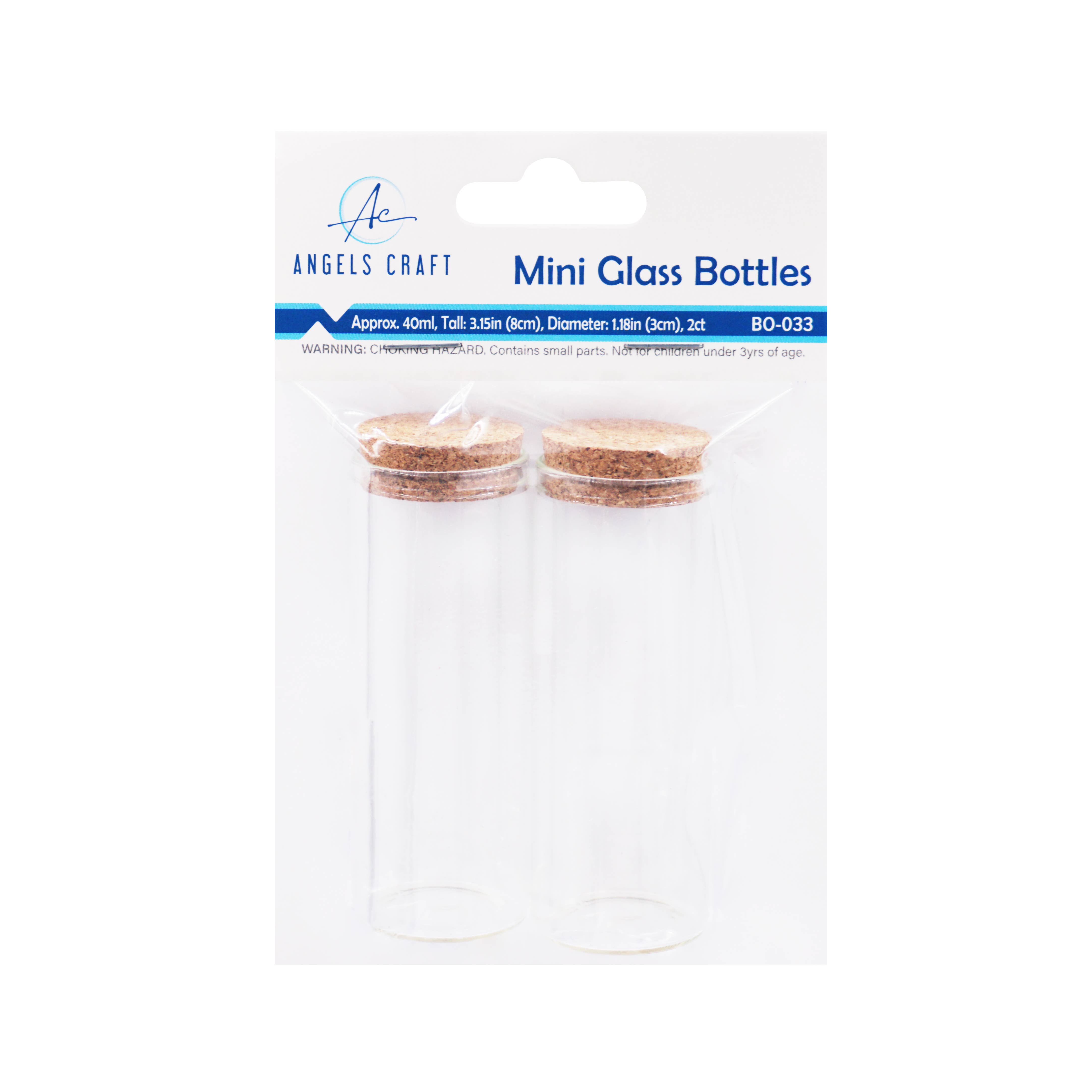 Angels Craft - Wholesale Jar - Small Glass Bottle w/ Cork Cap20