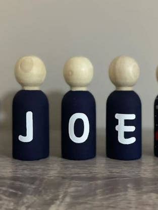 Space peg doll name room decor set for wholesale by The Little Bit Personal Co