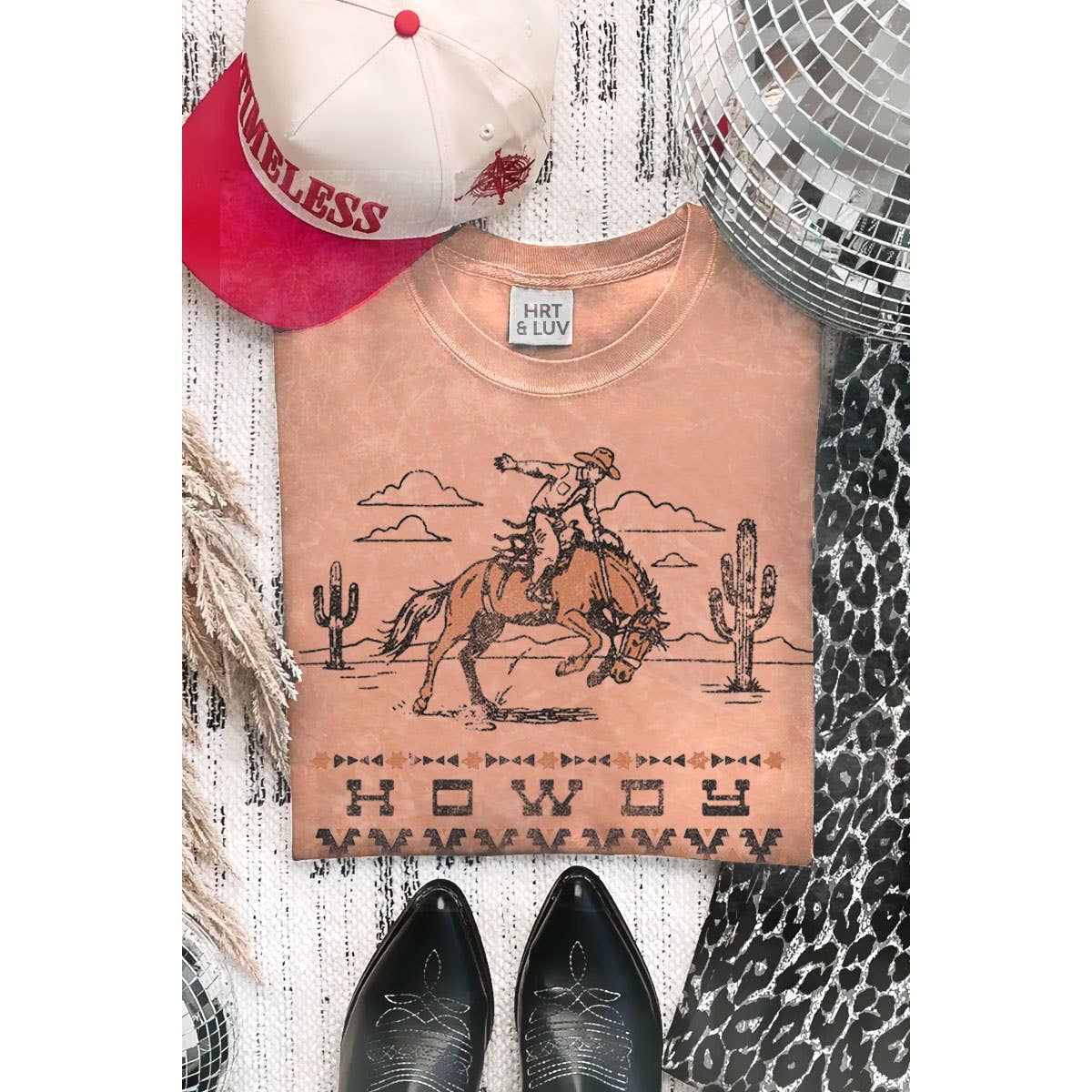 HRTandLUV - Wholesale T-Shirt (Graphic) - Women's - HOWDY MINERAL GRAPHIC TEE6