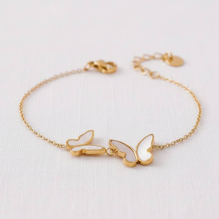 Bracelet Coquillage Papillon Élégant pour la vente par paperln