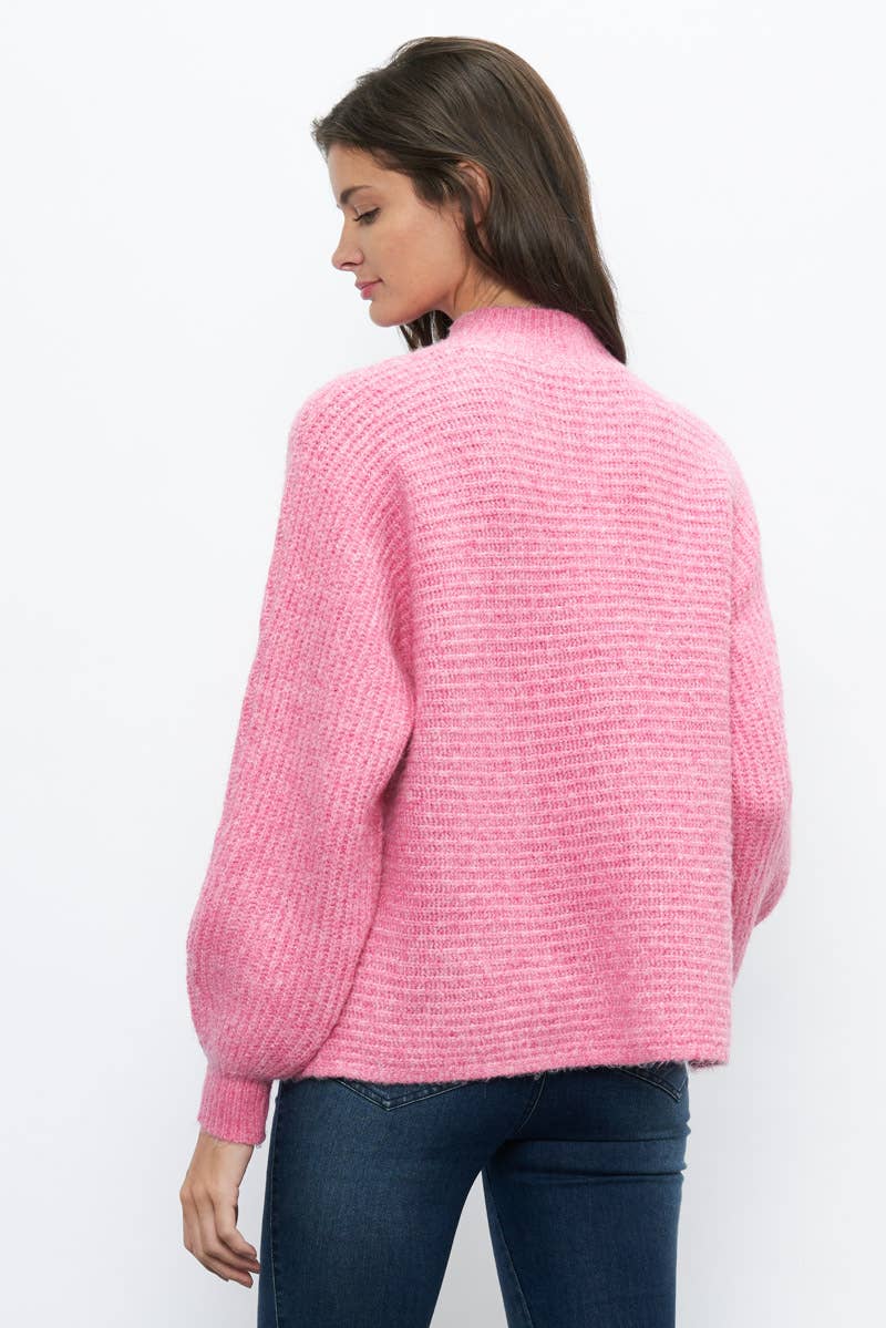 Newbury Kustom - Wholesale Knit Sweater - Women's - 10978 - FRONT SEAM DETAIL MOCKNECK SWEATER1