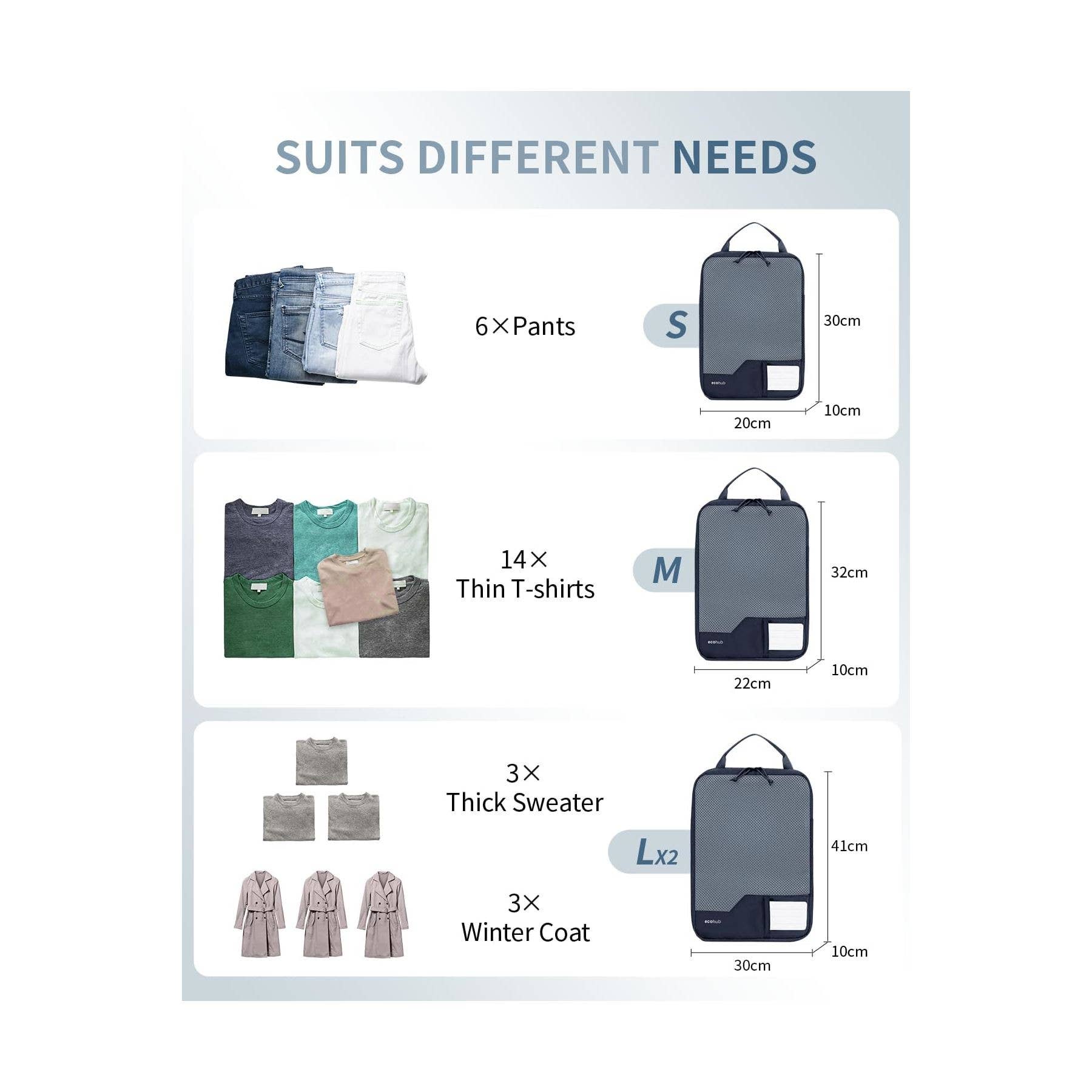 NARWEY INC - Wholesale Packing Cube - 4pcs Compression Packing Cubes, Suitcases Organiser Bag20