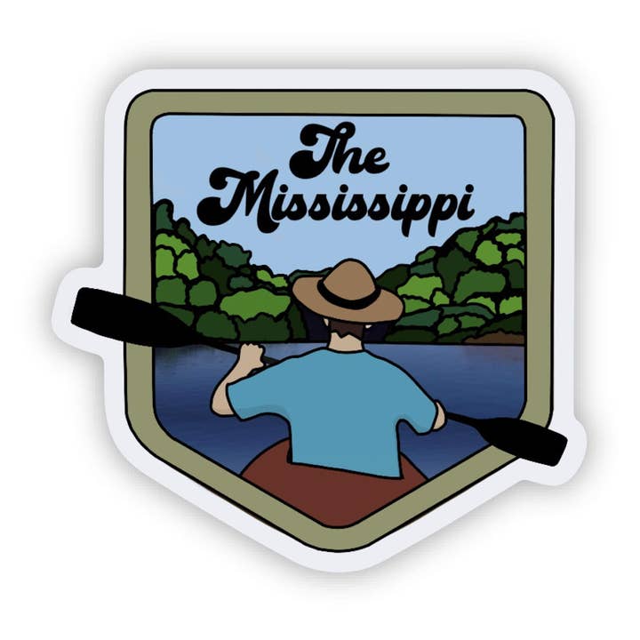 L'adesivo del Mississippi per la vendita all'ingrosso da parte di Jones Sticker Co