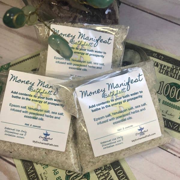 My Enchanted Path - Wholesale Bath Salts - Money Manifest Bath Salt | Prosperity Ritual Salts6