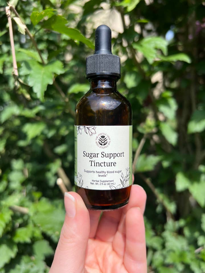 Teinture Herbacée de Soutien au Sucre pour la vente par The Fertile Glow