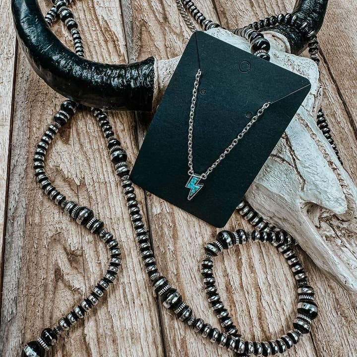 Antique Silver Small Bolt Pendant for wholesale on Faire2