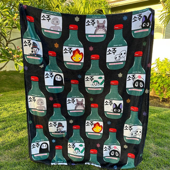 Studio Soju Fleece Blanket | Kawaii Blanket | Cute Blanket for wholesale by Cloudpink Studio