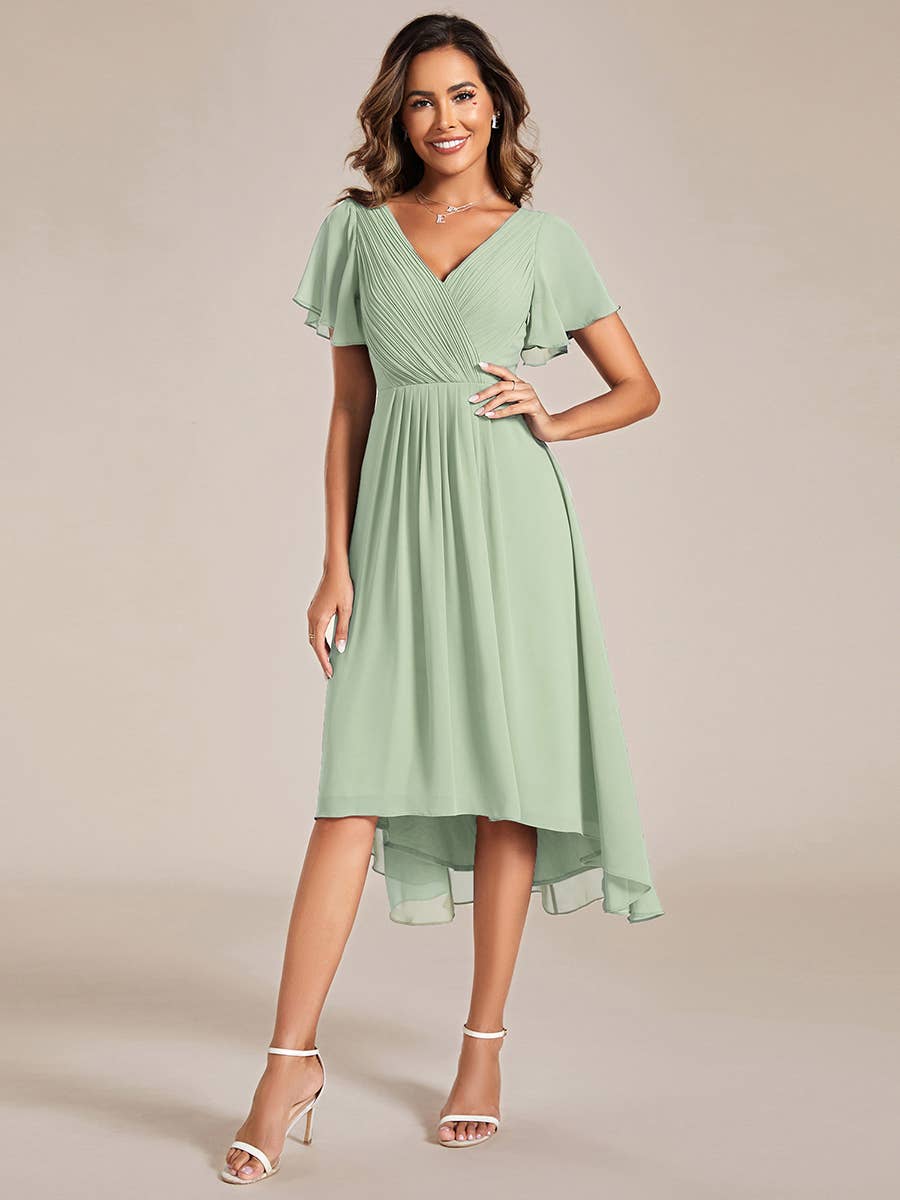 Ever-Pretty – Großhandel Kleid – Damen – Chiffonkleider mit plis­sierten Rüschen für Hochzeitsgäste49