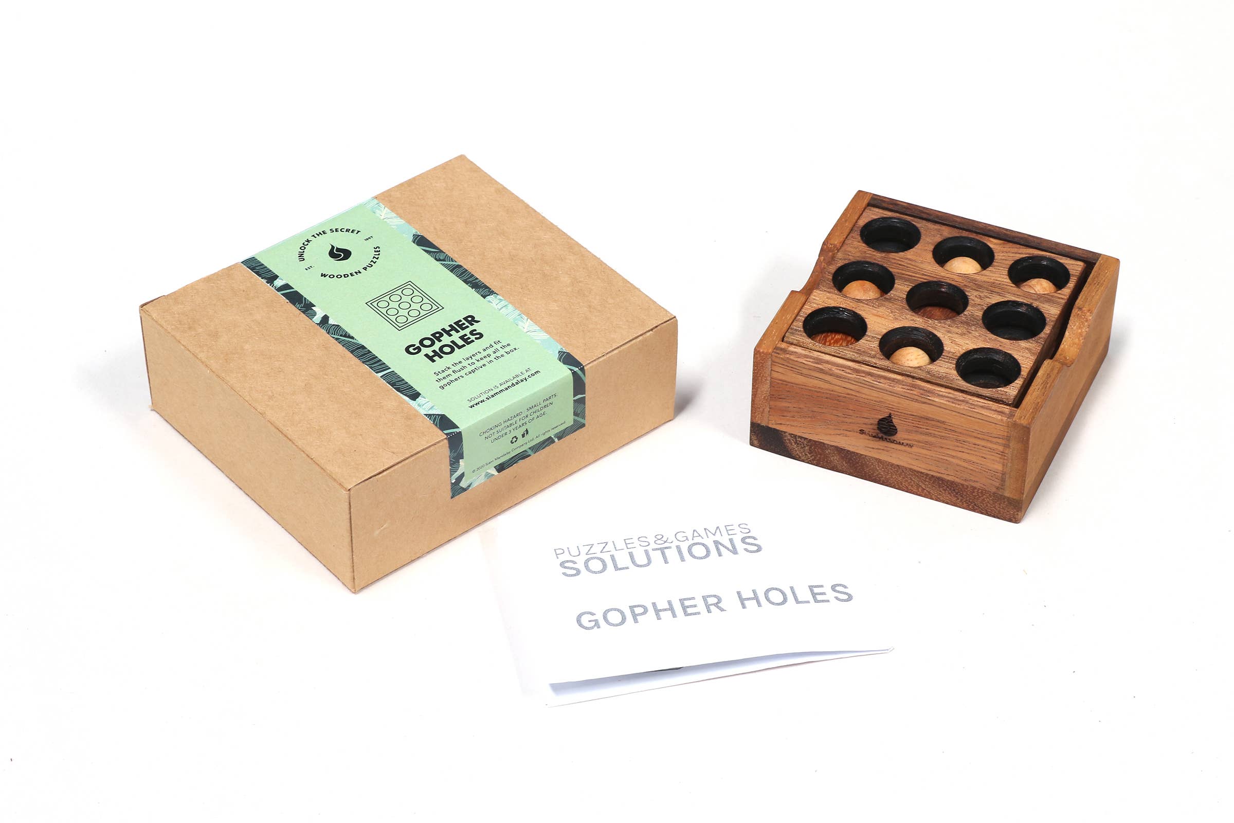 SMI Designs Wooden Puzzles - Wholesale Puzzle - Adult - Gopher Holes: Elegant Wooden Puzzle Collection - Handcrafted Brain Games and Mind Teasers8