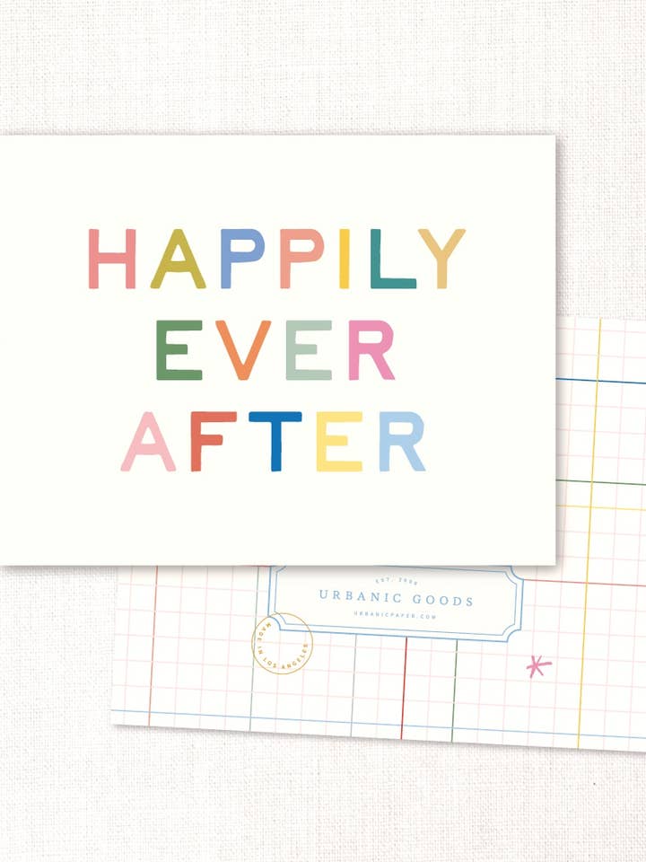 tarjeta felices para siempre para venta al por mayor de Urbanic Goods