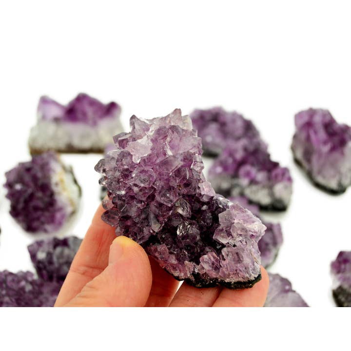 Kaia & Crystals - Wholesale Spiritual Stone/Crystal - Druzy Amethyst (Brazil) AA+ Quality 1 Kg Lot (10-12 Pcs)6