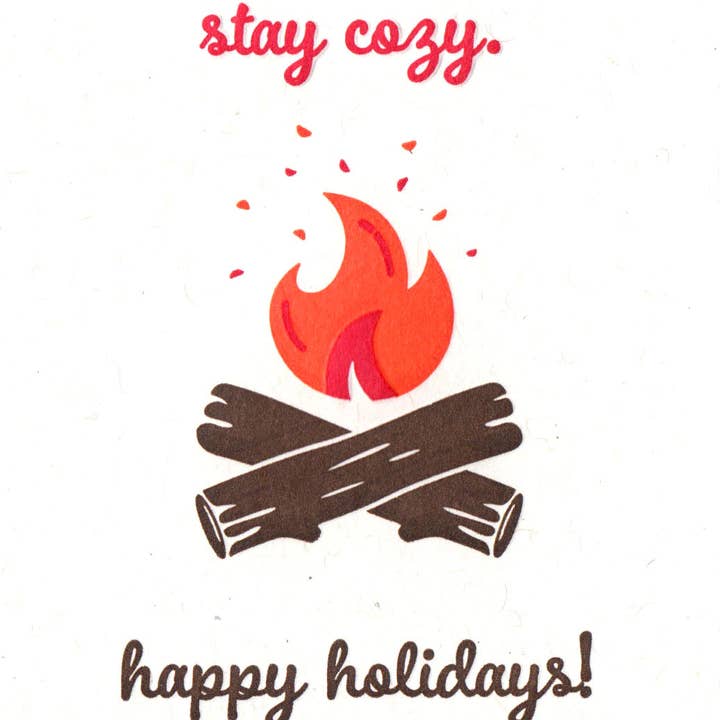 Lady Pilot Letterpress - Wholesale Season's Greetings Card - Cozy Holiday Greeting Card Box Set1